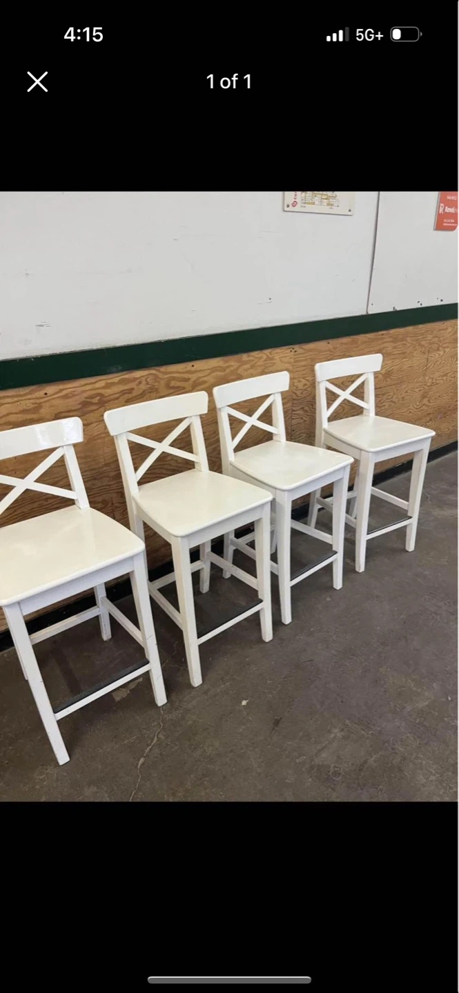 Ikea counter height bar stools, $50 per chair