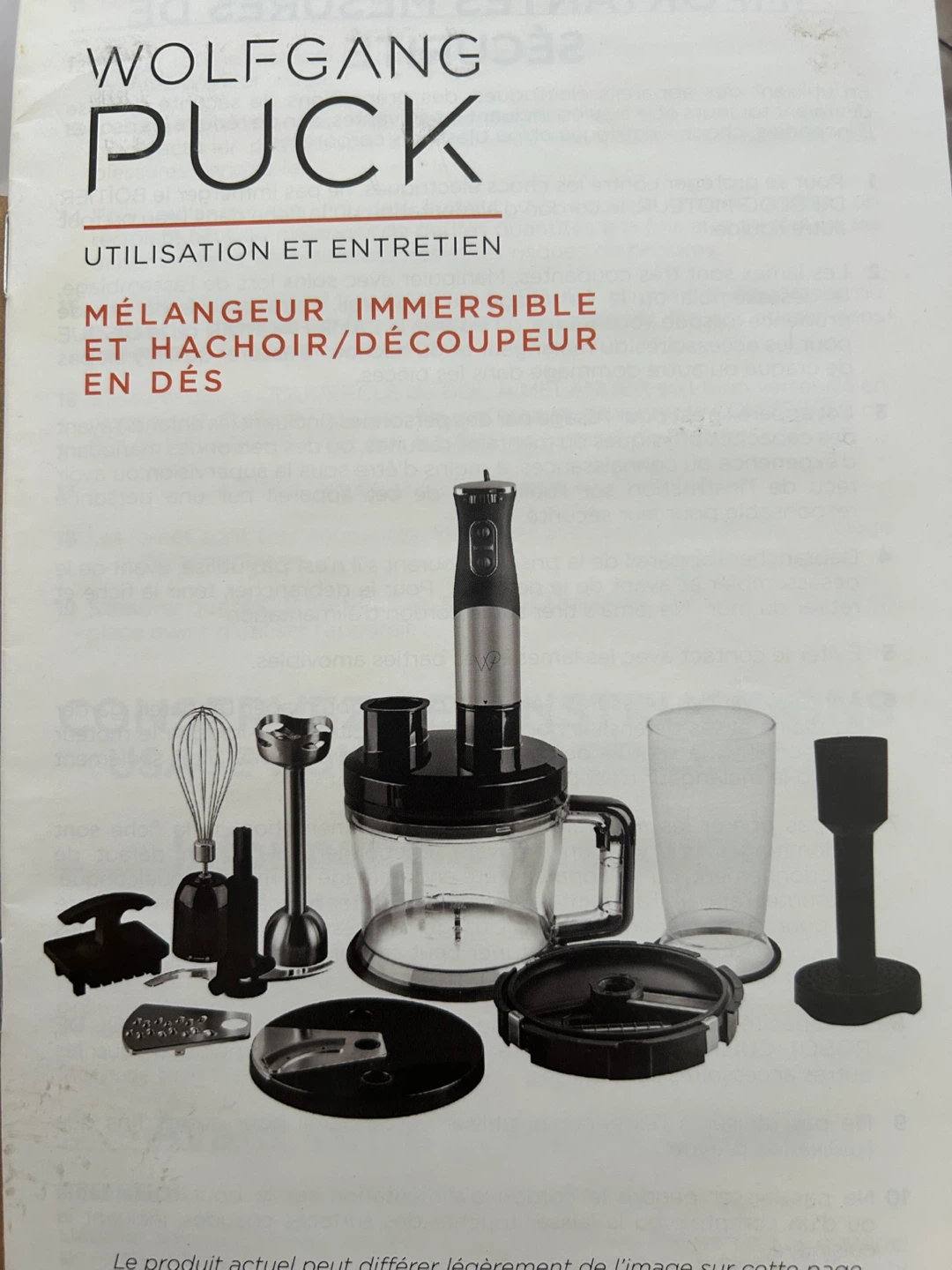 Wolfgang Puck Immersion Blender & Chopper Set