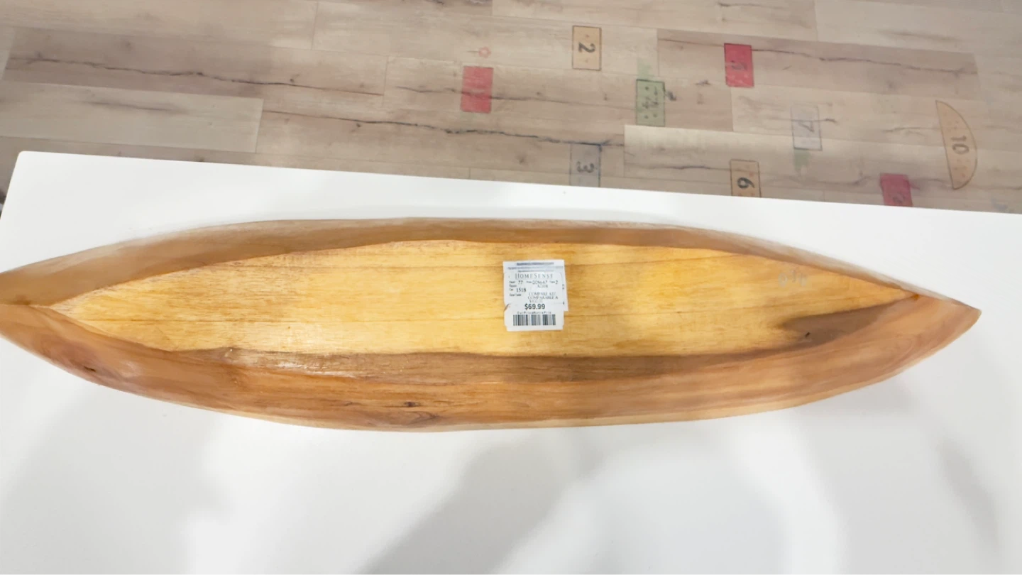 Wooden Canoe Shaped - photo 3