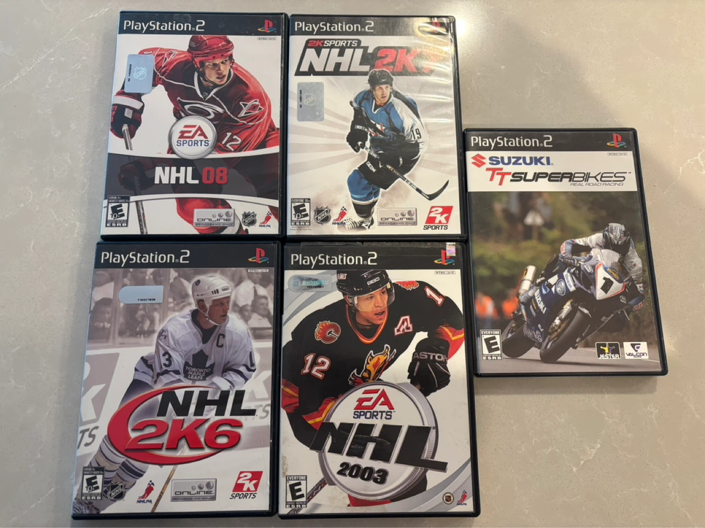 PlayStation 2 NHL & Superbikes Video Game Bundle