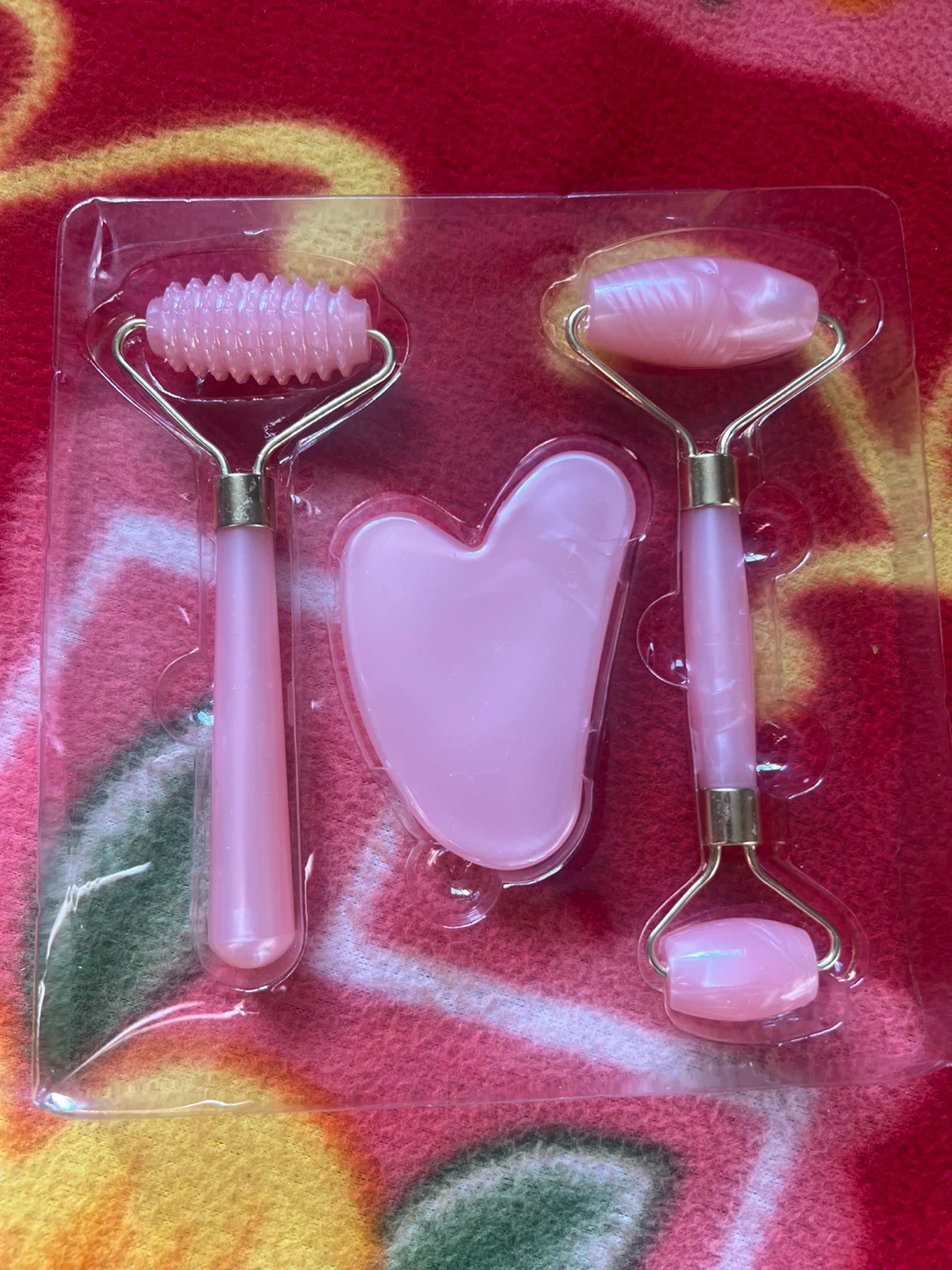 Pink Roller and Gua Sha Set