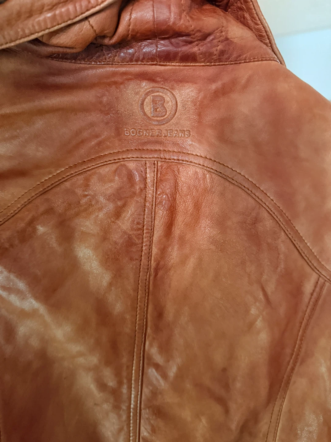 Bogner Jeans Brown Leather Jacket - photo 4