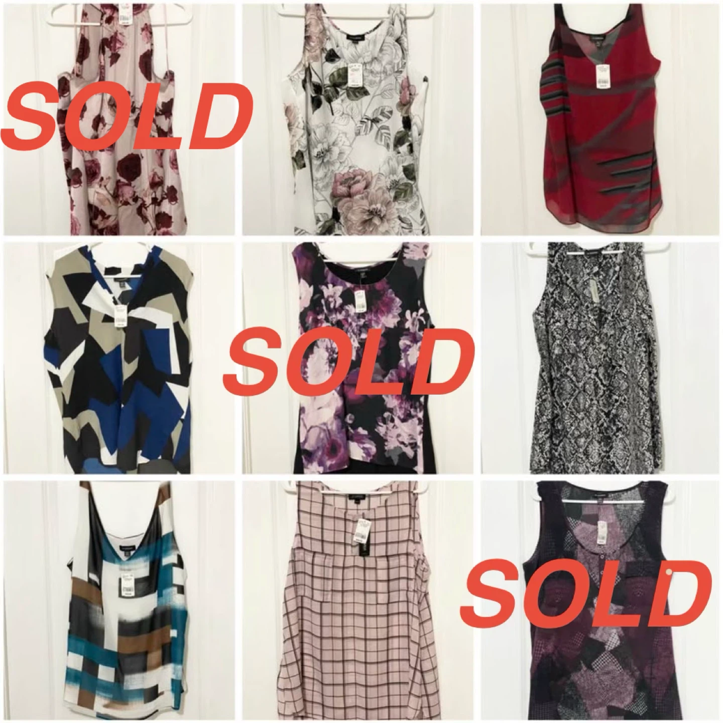 $5-$10 each - Women's Le Chateau Sleeveless Tops Size XXL
