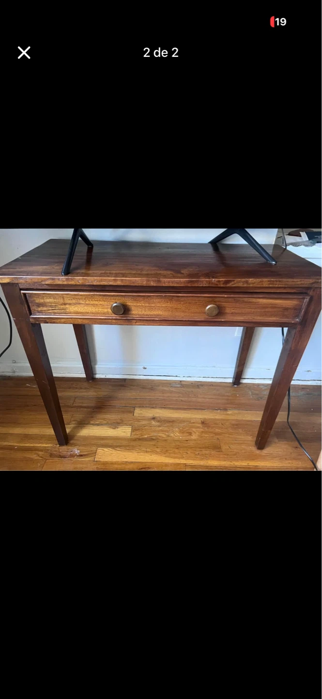 Wooden Console Table with Drawer