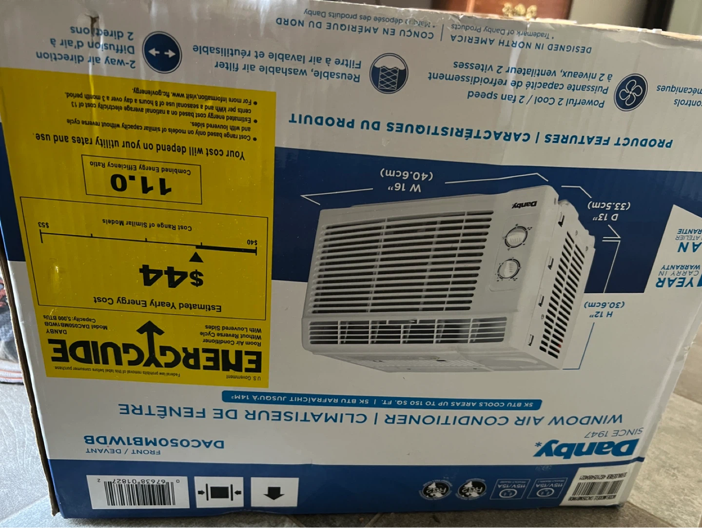 Danby 5000 BTU Window Air Conditioner - photo 2