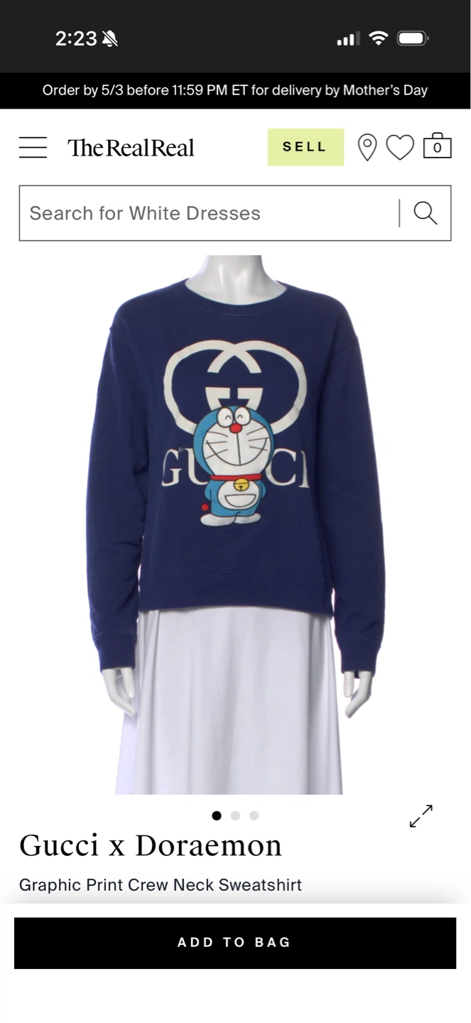 Gucci x Doraemon Graphic Print Crew Neck Sweatshirt - photo 2