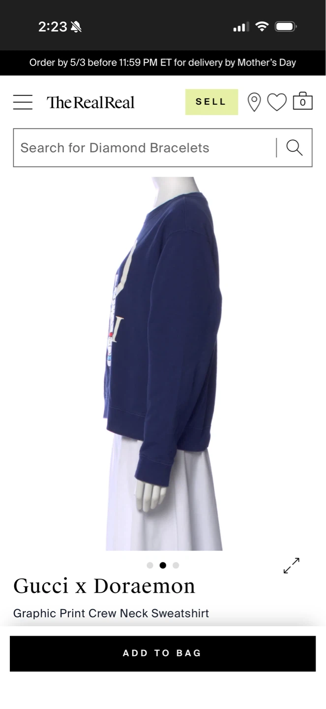 Gucci x Doraemon Graphic Print Crew Neck Sweatshirt - photo 3