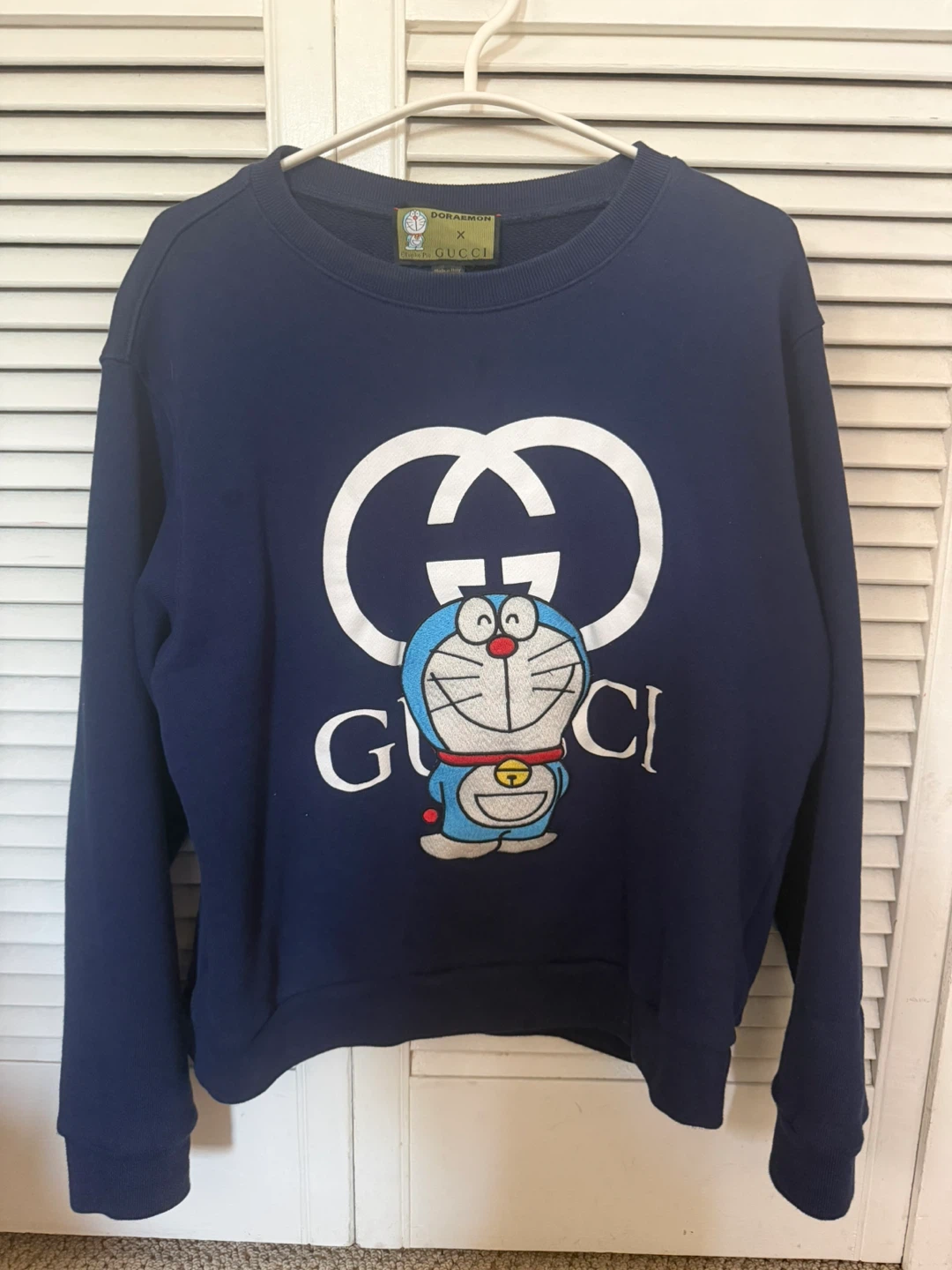 Gucci x Doraemon Graphic Print Crew Neck Sweatshirt