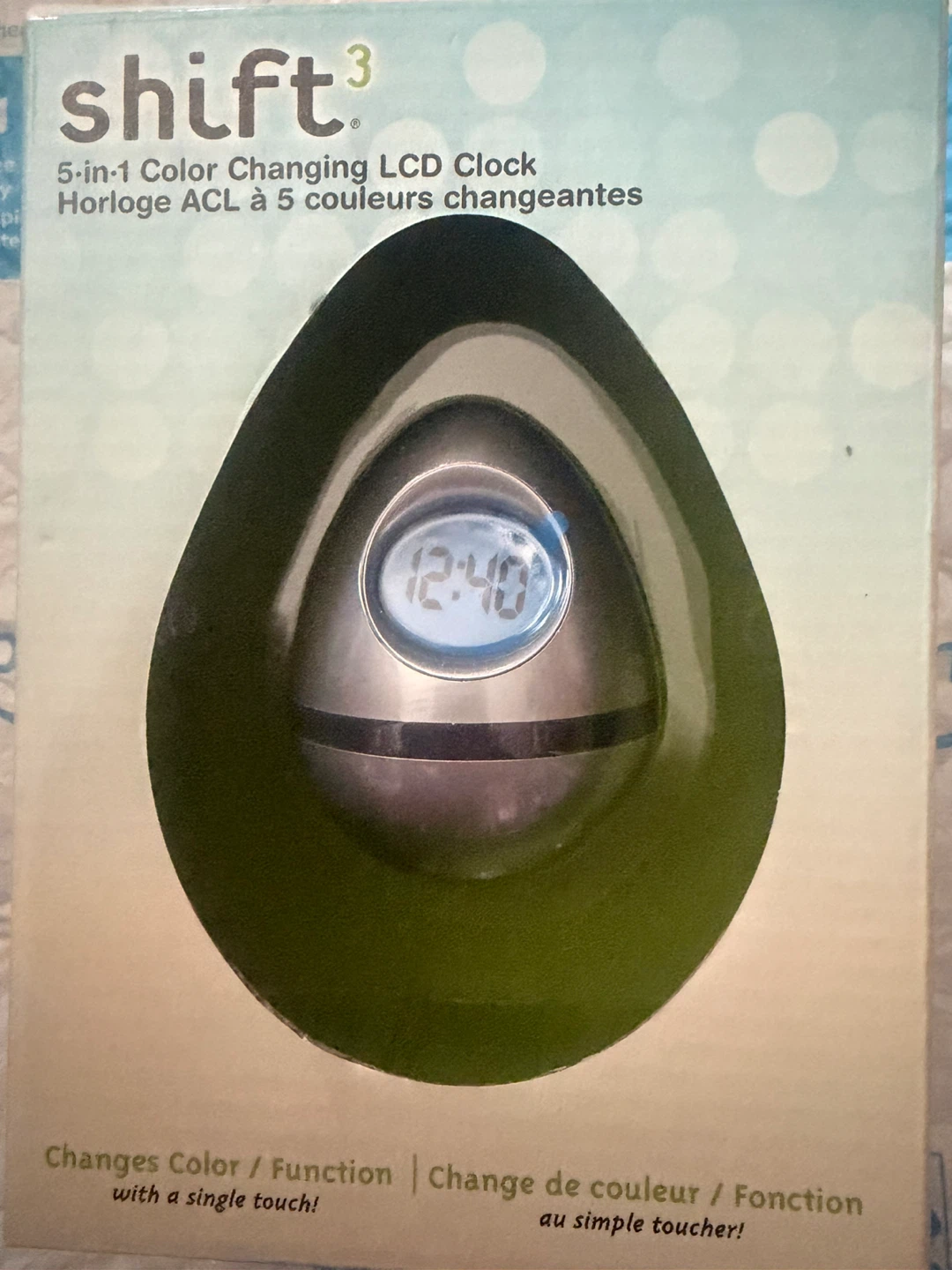 Shift 5-in-1 Color Changing LCD Egg Clock