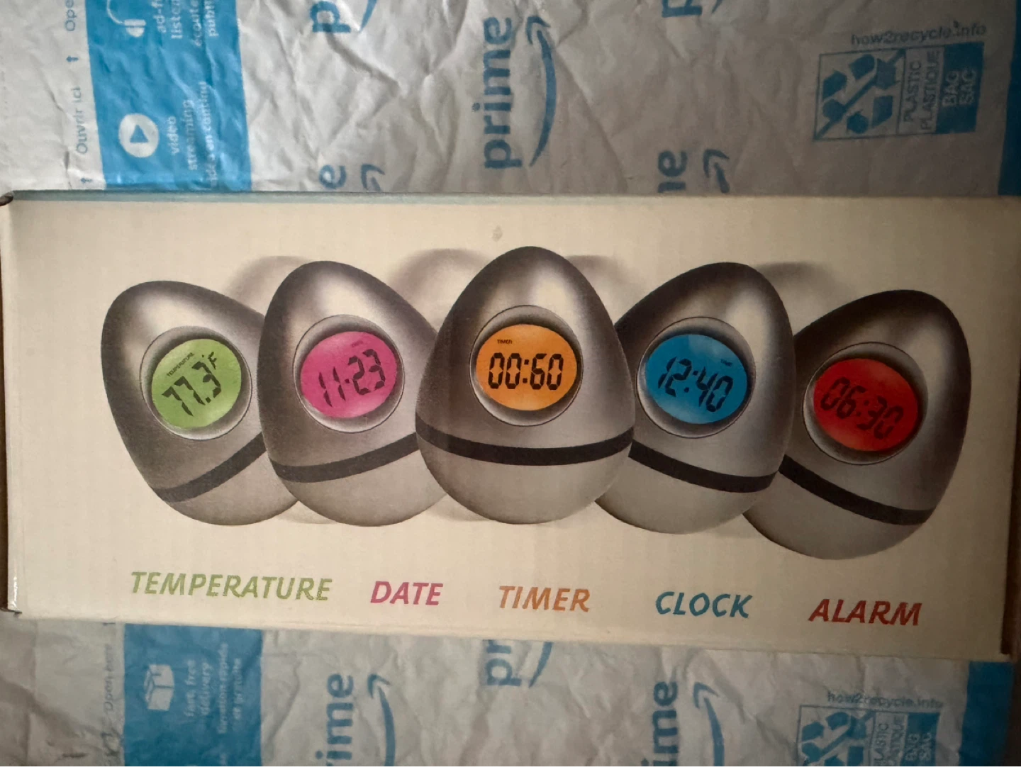 Shift 5-in-1 Color Changing LCD Egg Clock - photo 2