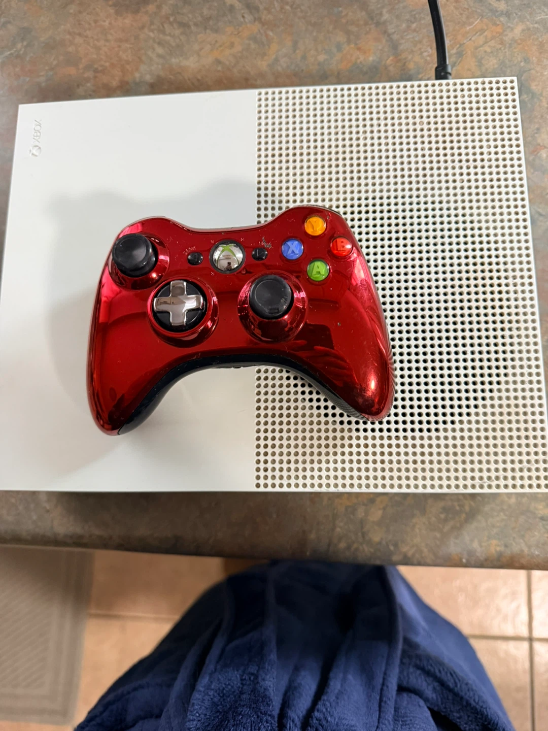 Microsoft Xbox One S 1TB Console with Red Controller - photo 2