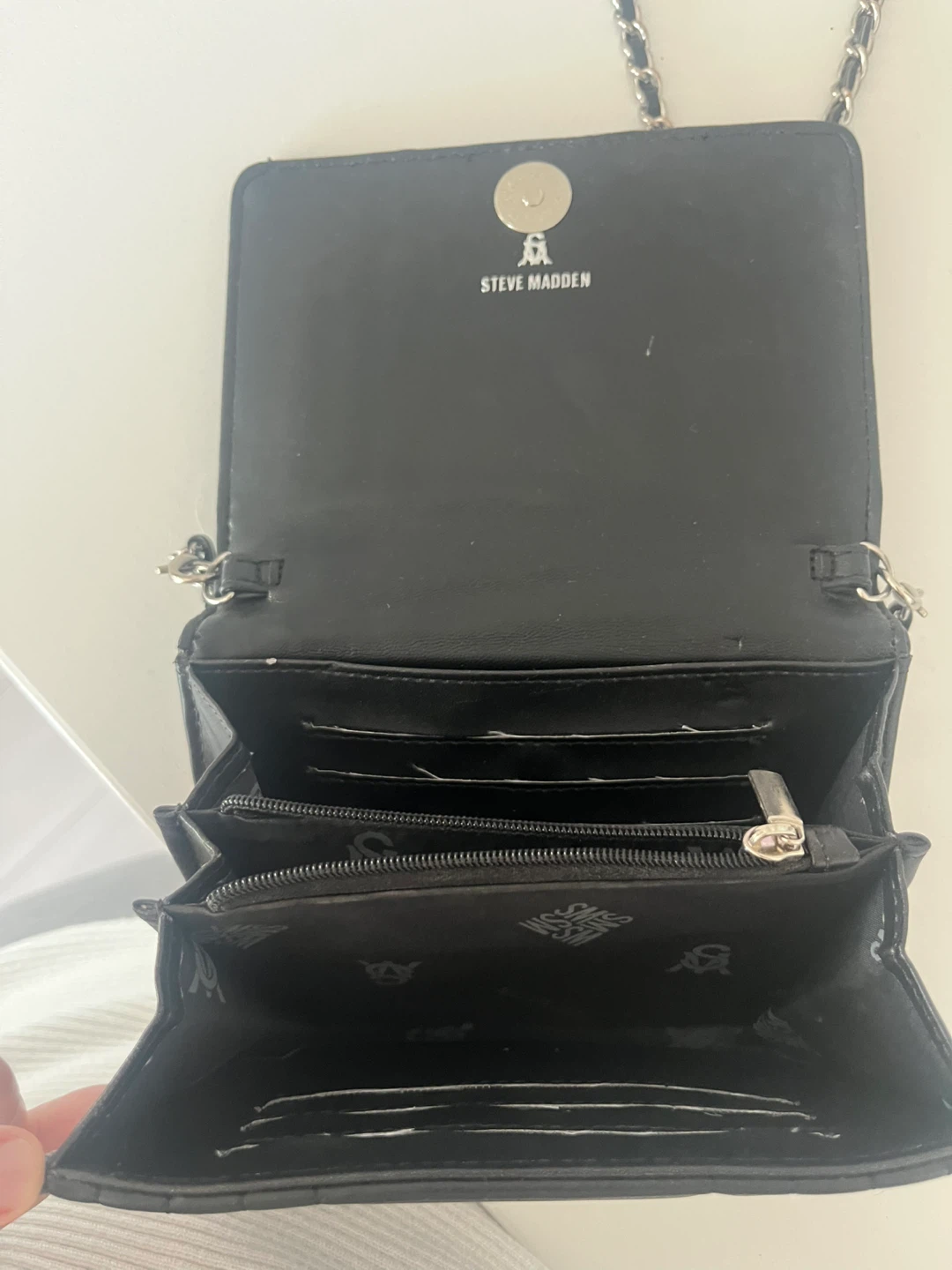 Steve Madden Black Quilted Wallet Crossbody Bag - photo 3