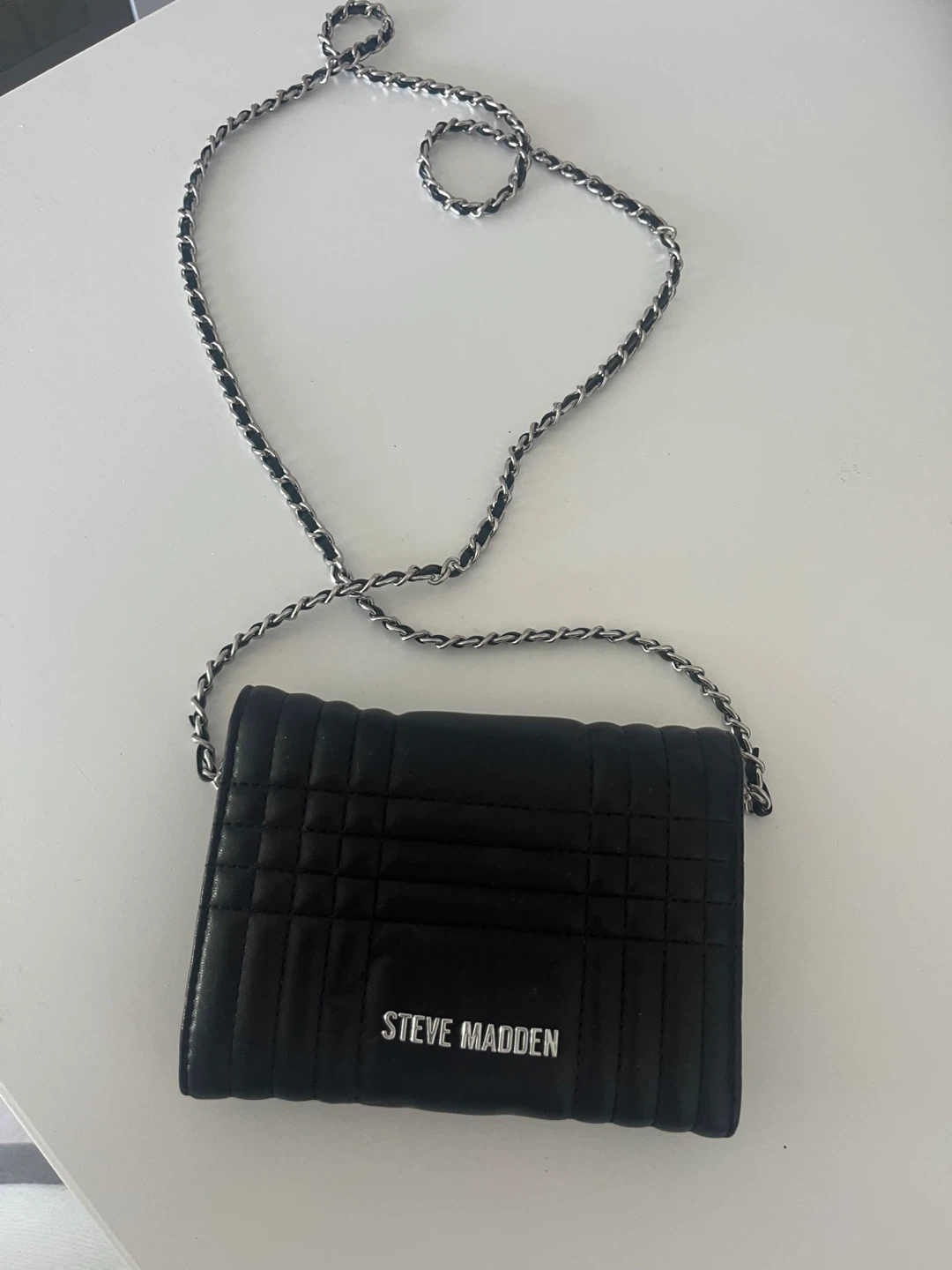 Steve Madden Black Quilted Wallet Crossbody Bag - photo 2