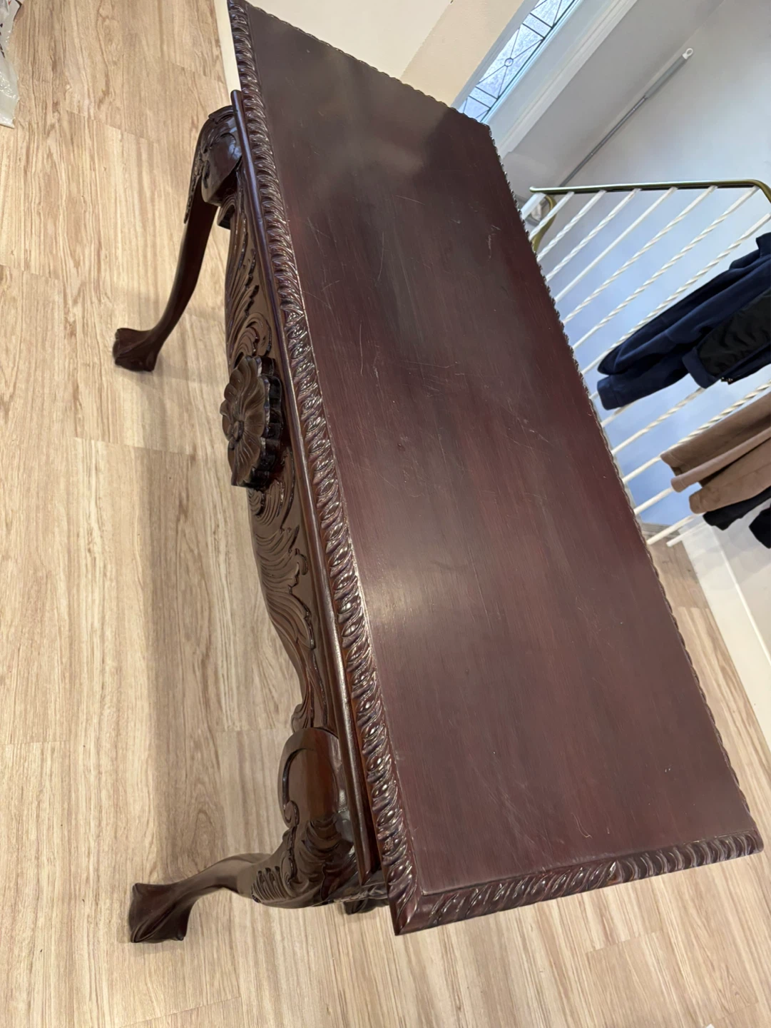 Vintage Mahogany Console Table – Chippendale / Georgian Style - photo 3