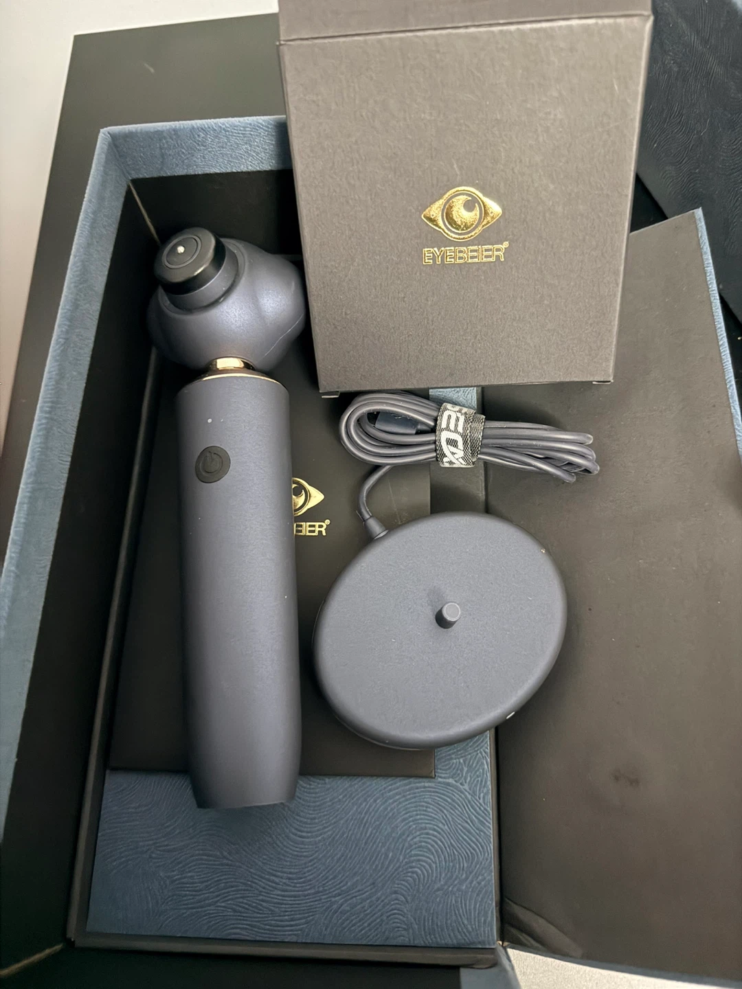 EYEBEER Skincare Device with Charging Base and Cable