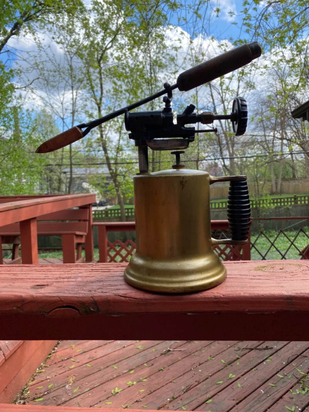 Vintage Brass Blow Torch WITH soldering iron! - photo 3