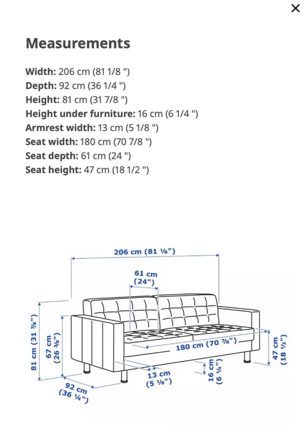 Dark Blue Velvet Sofa - photo 4