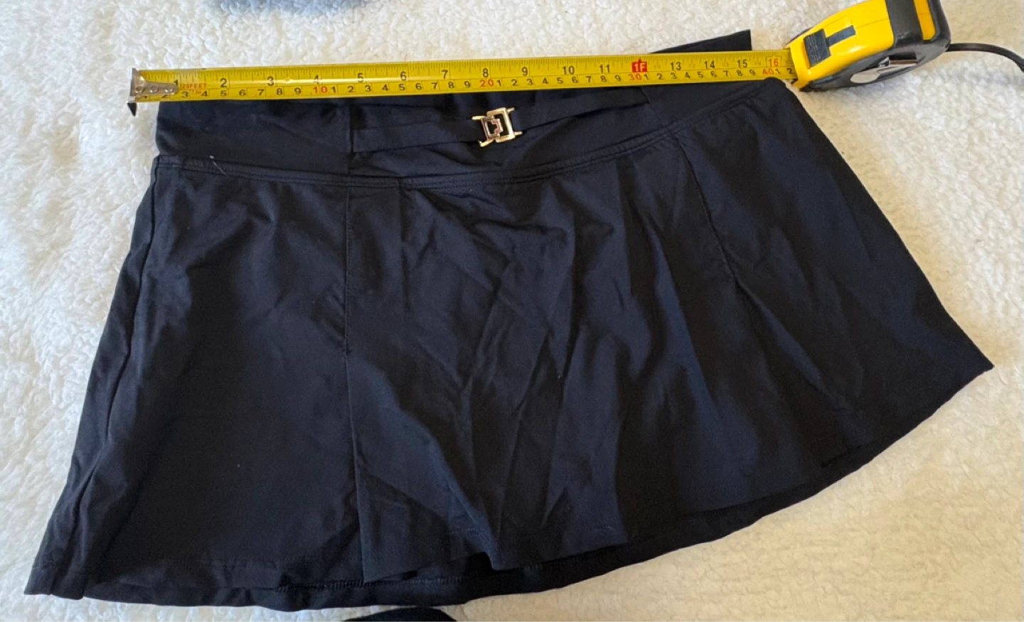 Women's Black Swim Skirt and Bikini Top Set - photo 3