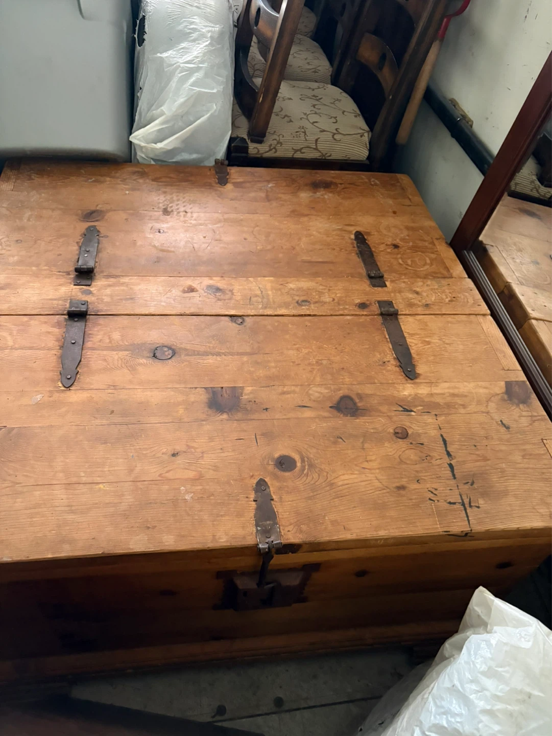 Wooden Storage Chest Trunk
