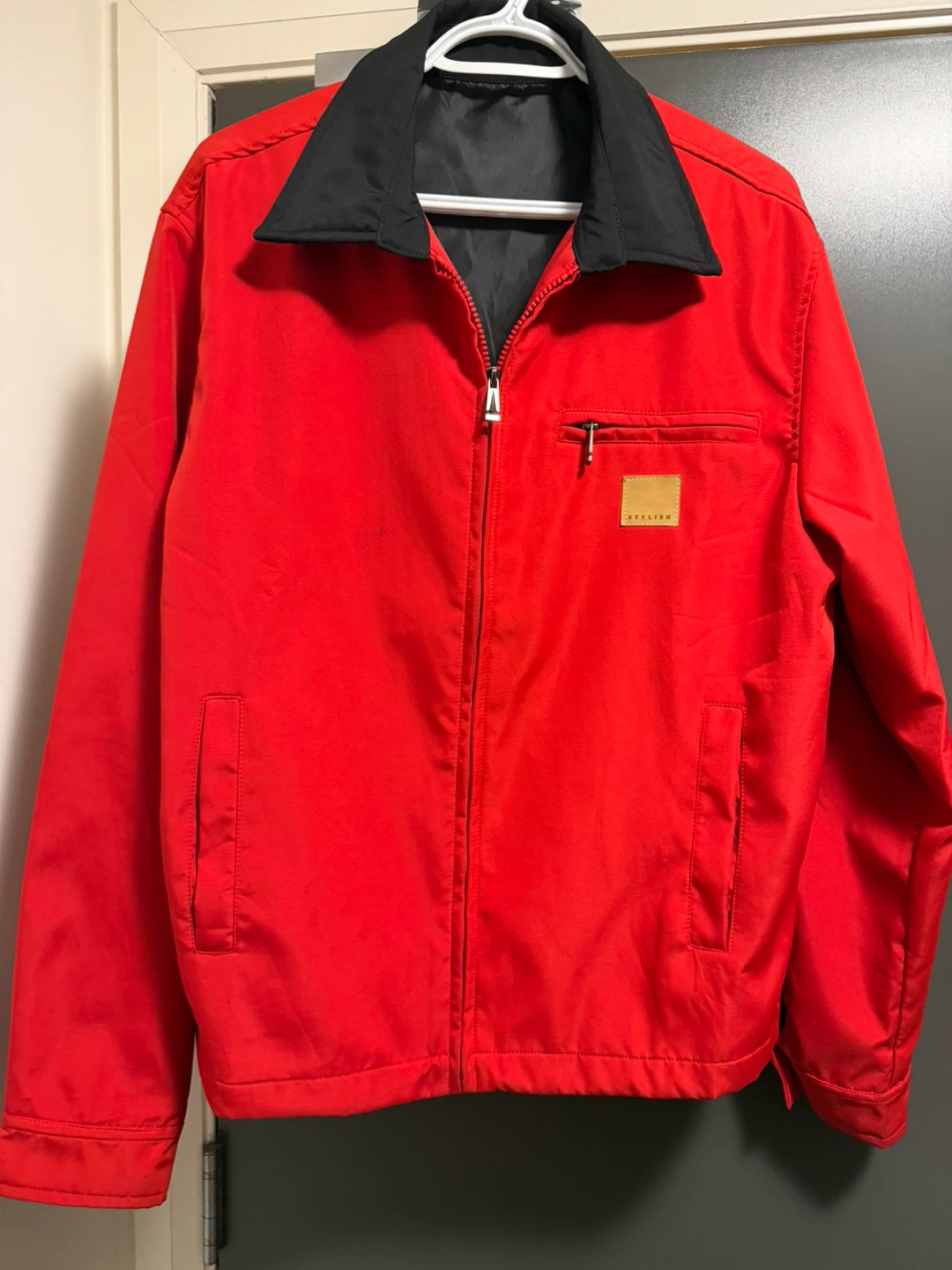 Red jacket