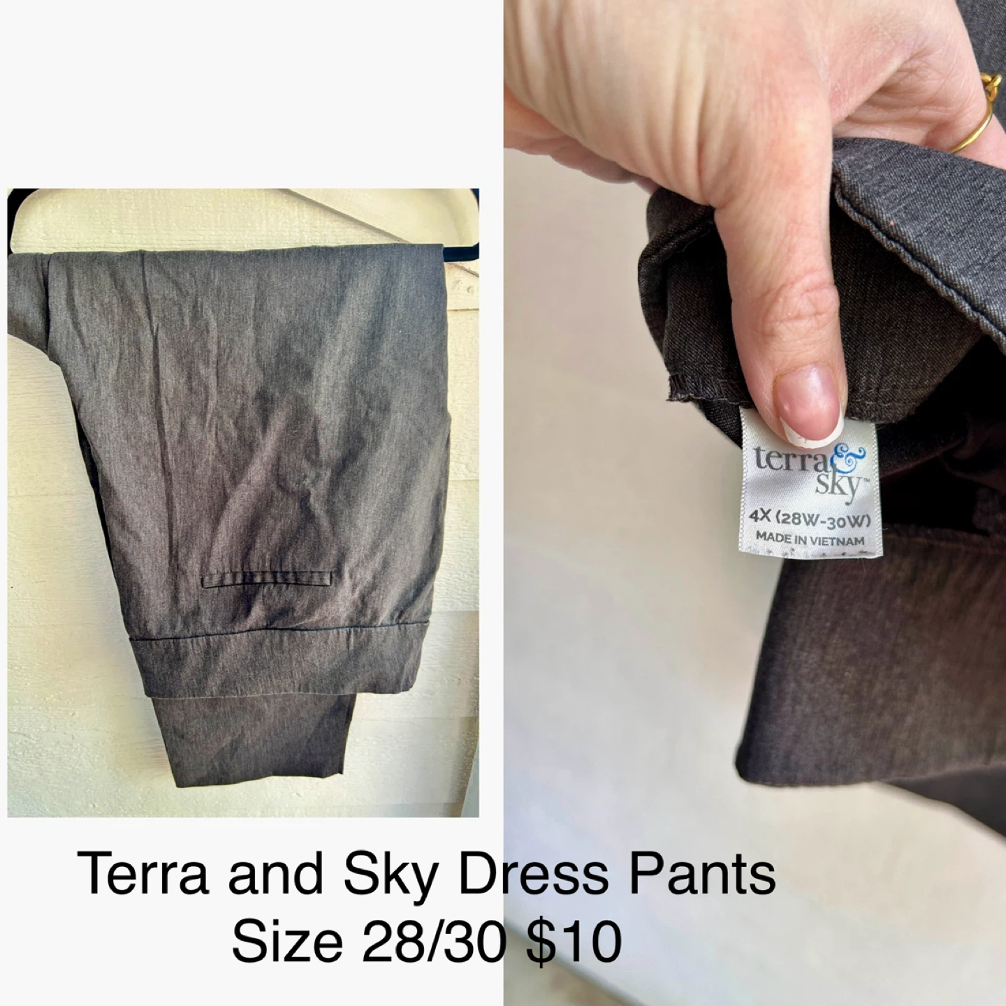Terra and Sky Dress Pants - Size 4X (28W-30W)