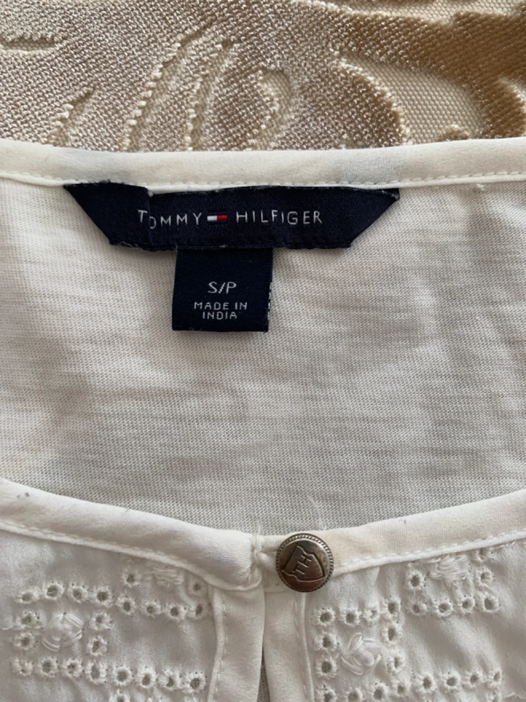 Tommy Hilfiger White Embroidered Blouse S/P - photo 2