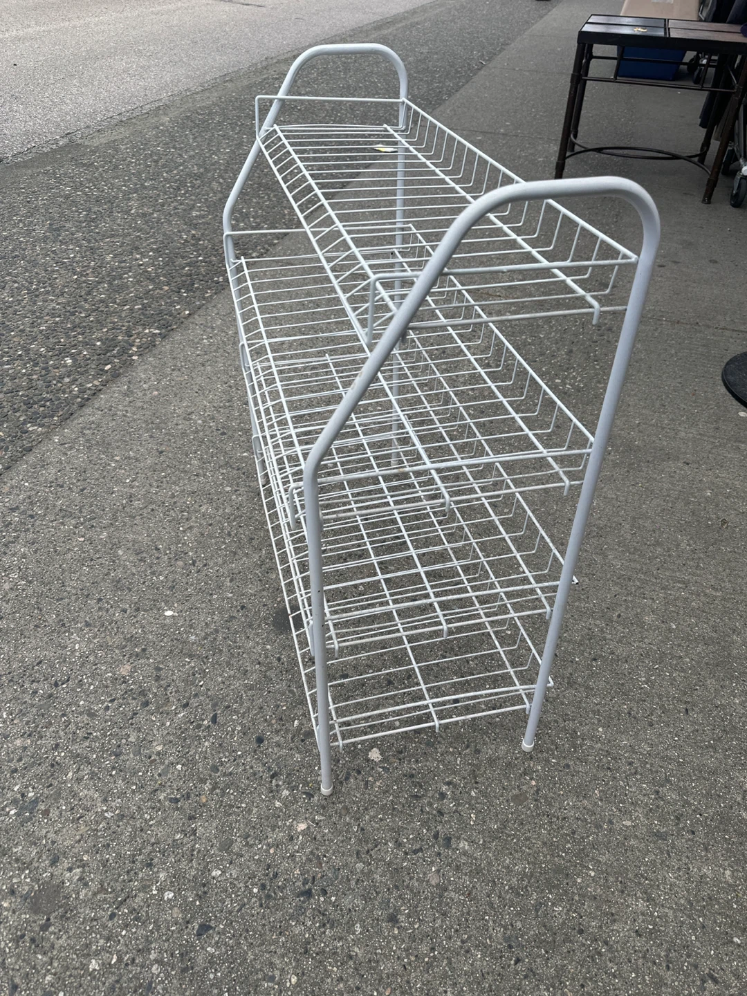 White 4-Tier Wire Shelf Unit - photo 3