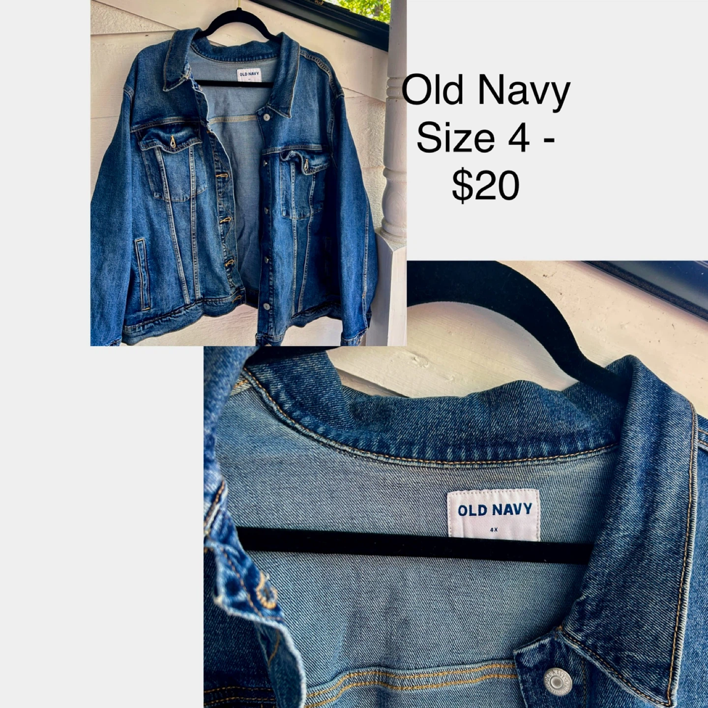 Old Navy Denim Jacket - Size 4X