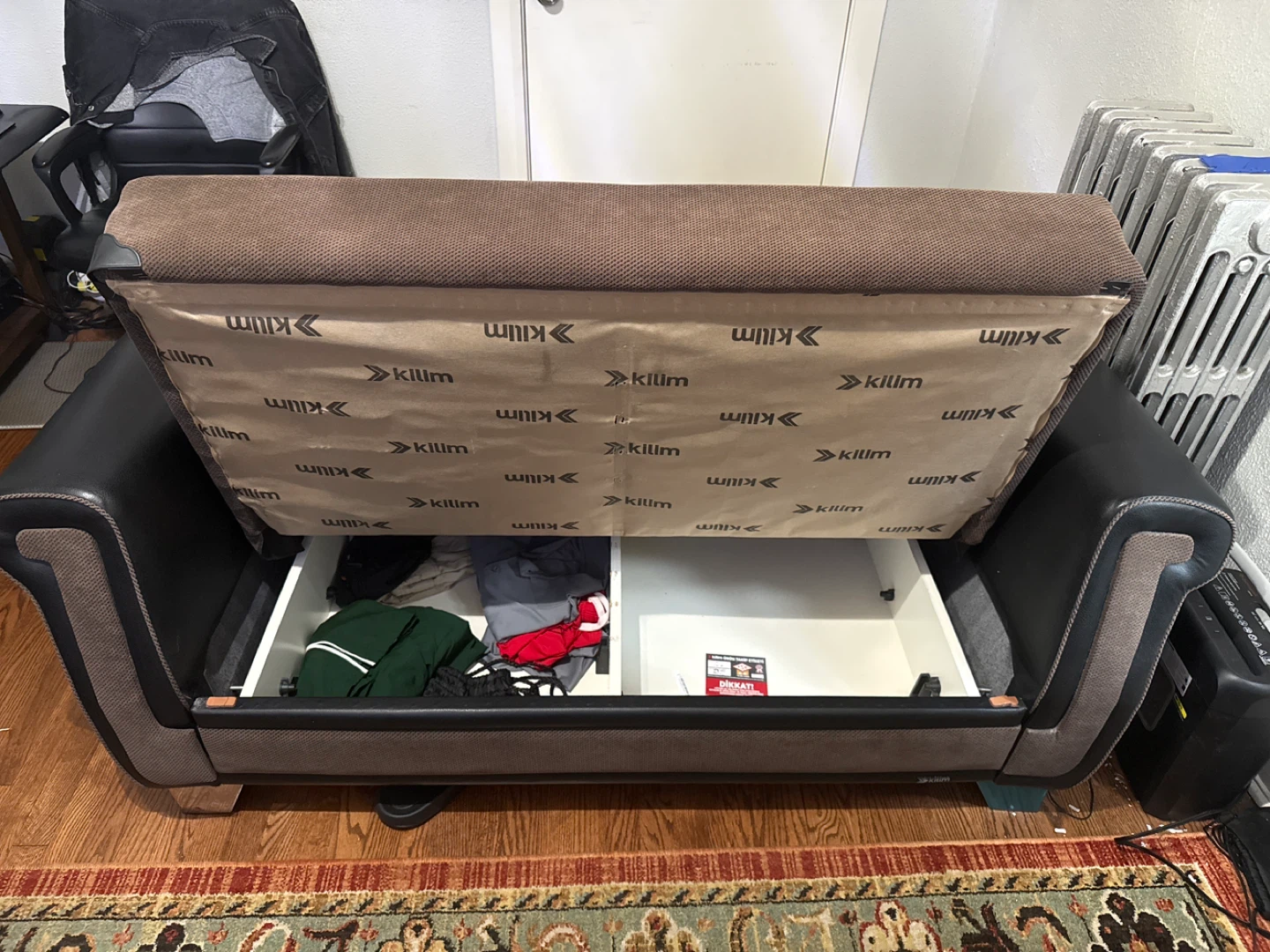 Loveseat Sleeper Sofa with Storage - photo 3
