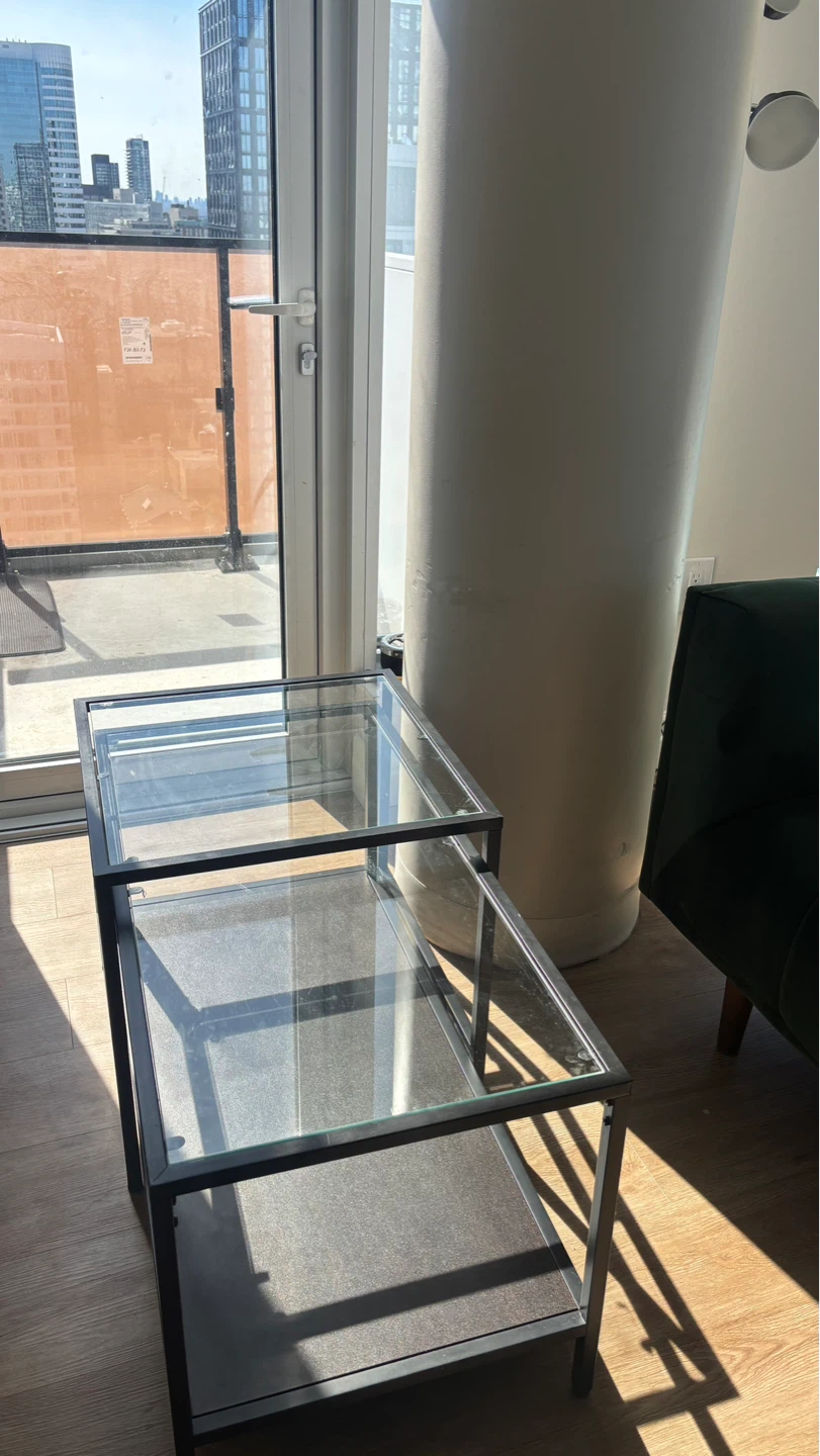 Glass Top Coffee Table and End Table Set - photo 3