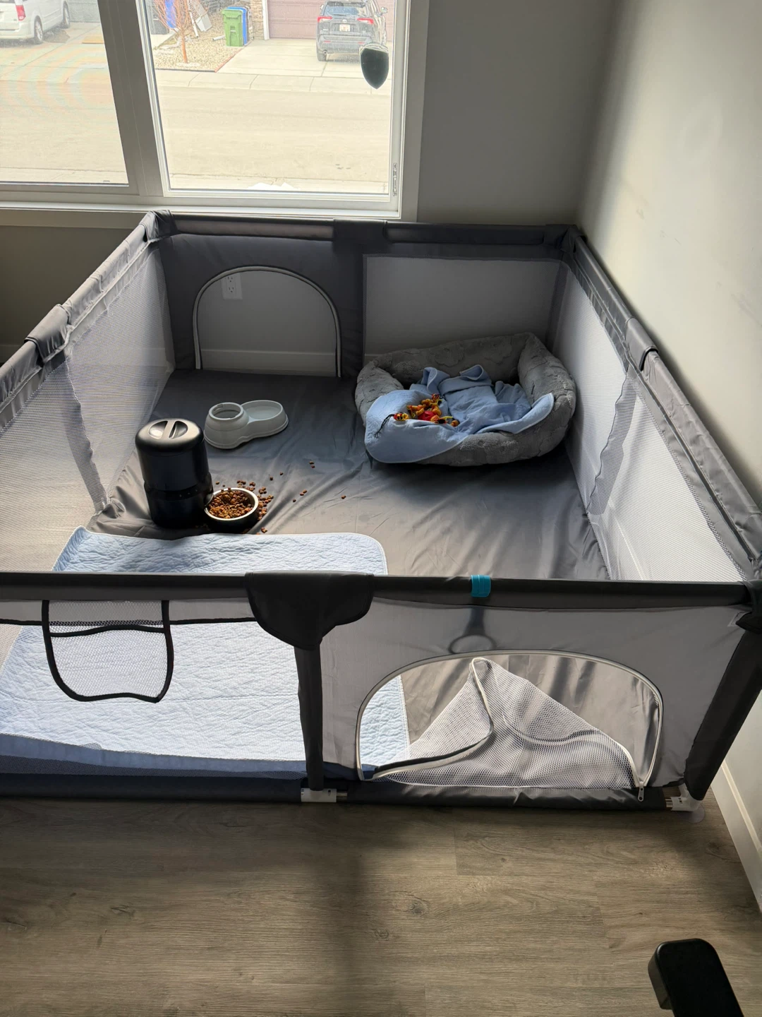 Grey Playpen for Pets or Babies