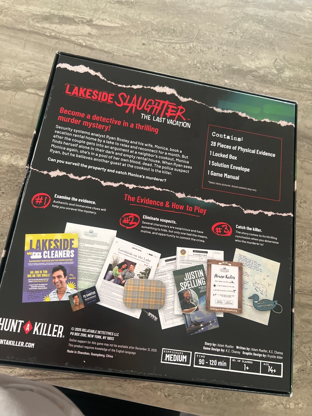Hunt A Killer Lakeside Slaughter The Last Vacation Board Game - photo 2