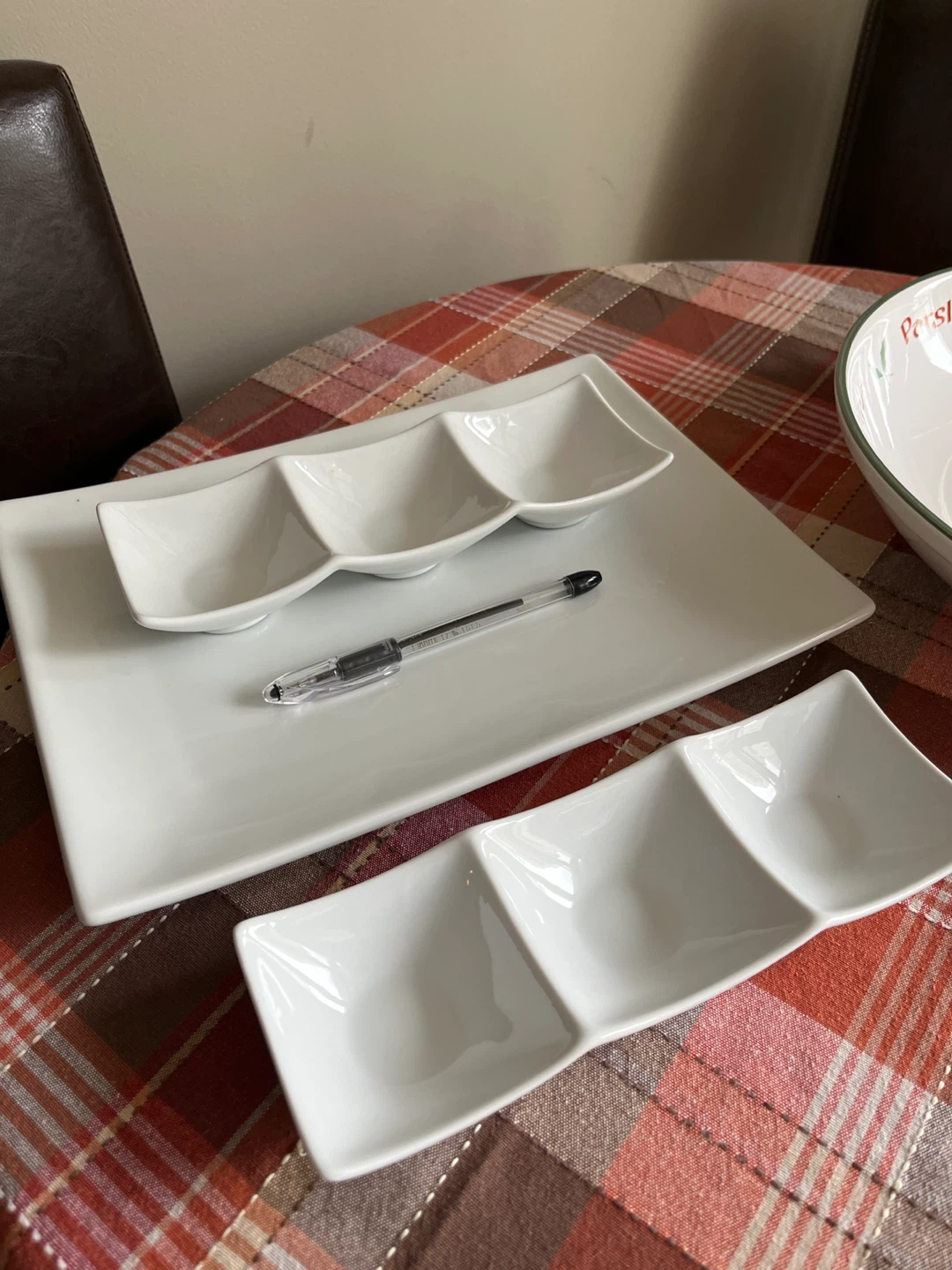 White Ceramic Serving Platters