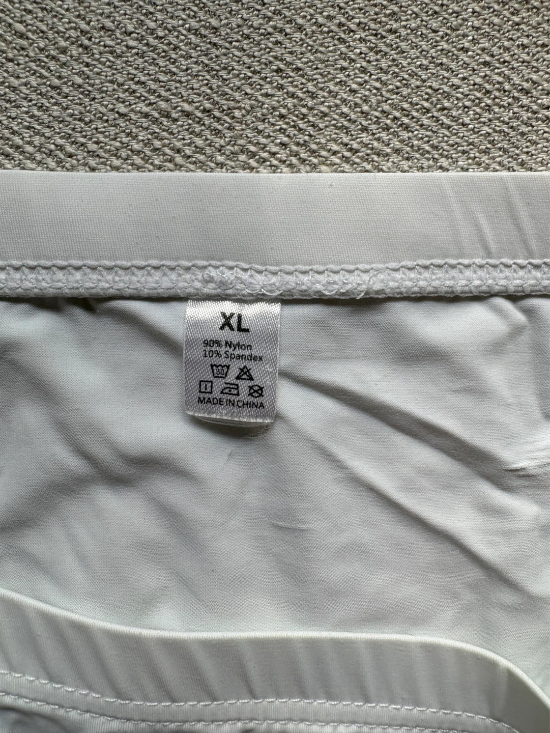Men’s Underwear - White Nylon Spandex Briefs - photo 3