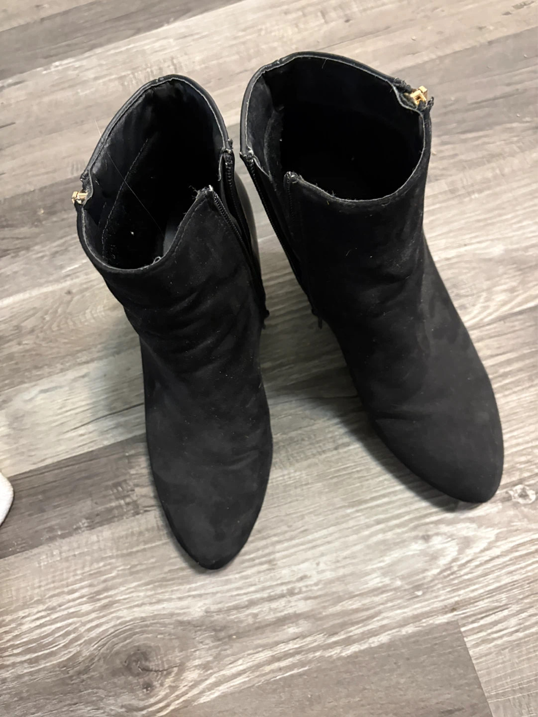 Black Wedge Ankle Boots