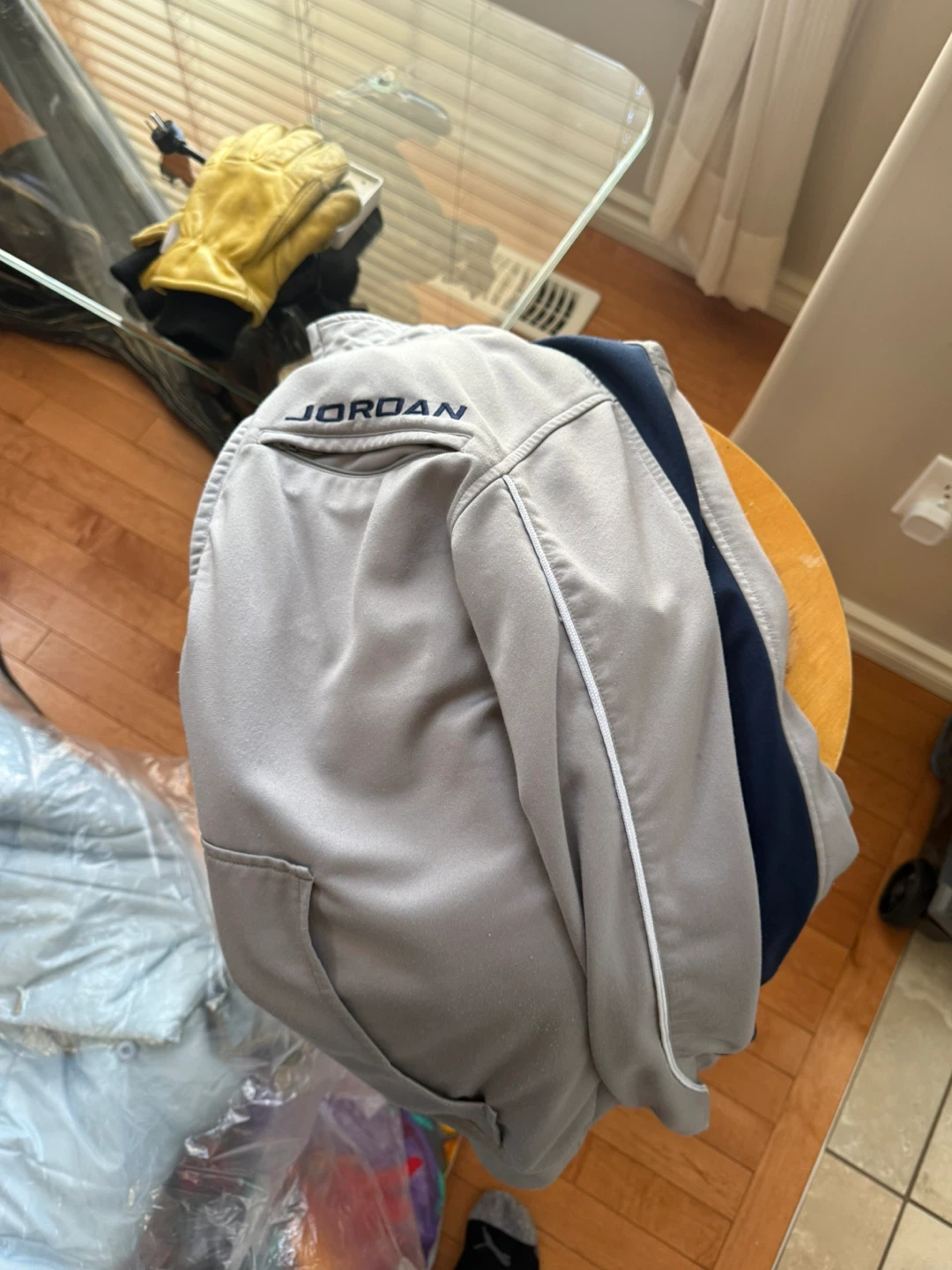 Jordan Grey Zip-Up Jacket - Size M