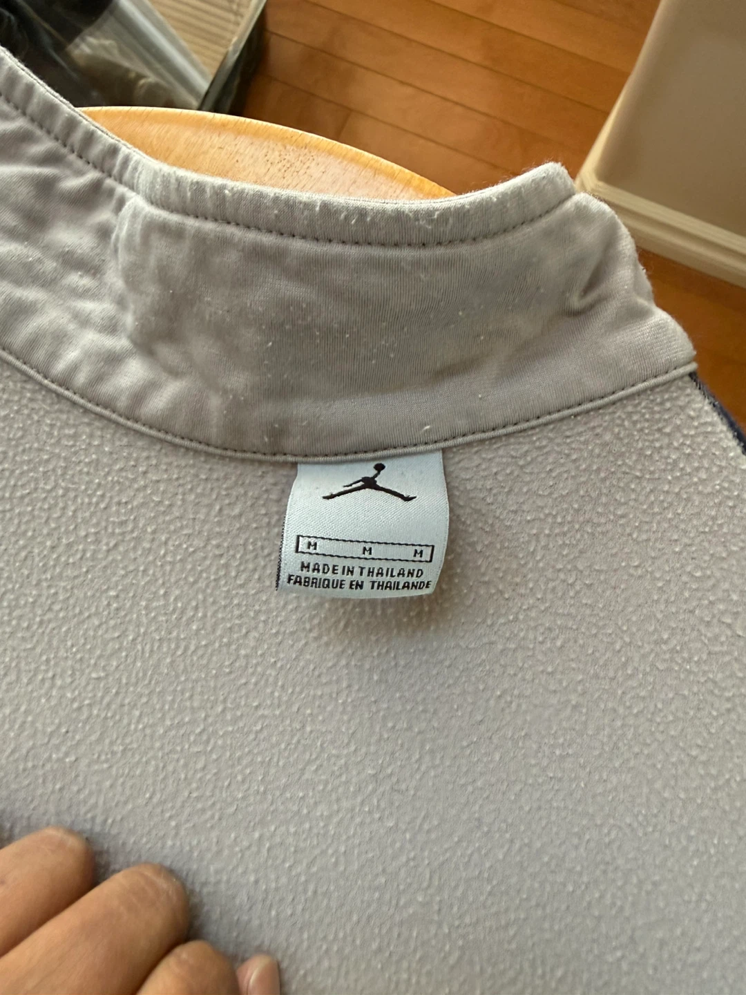 Jordan Grey Zip-Up Jacket - Size M - photo 2