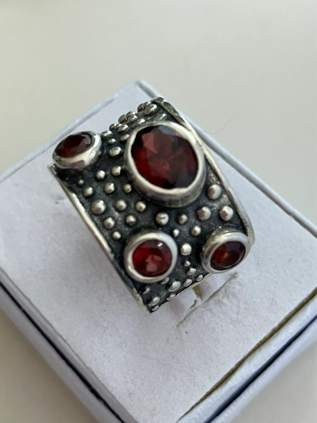 Sterling Silver Garnet Ring Size 8. 75 - photo 2