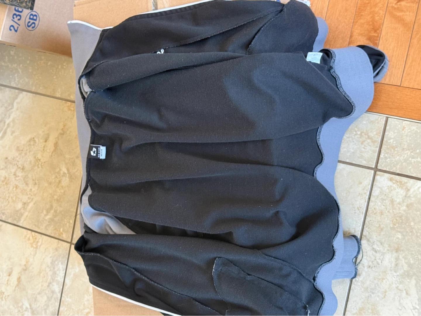 Big Star Track Jacket - Black/Grey Medium - photo 4