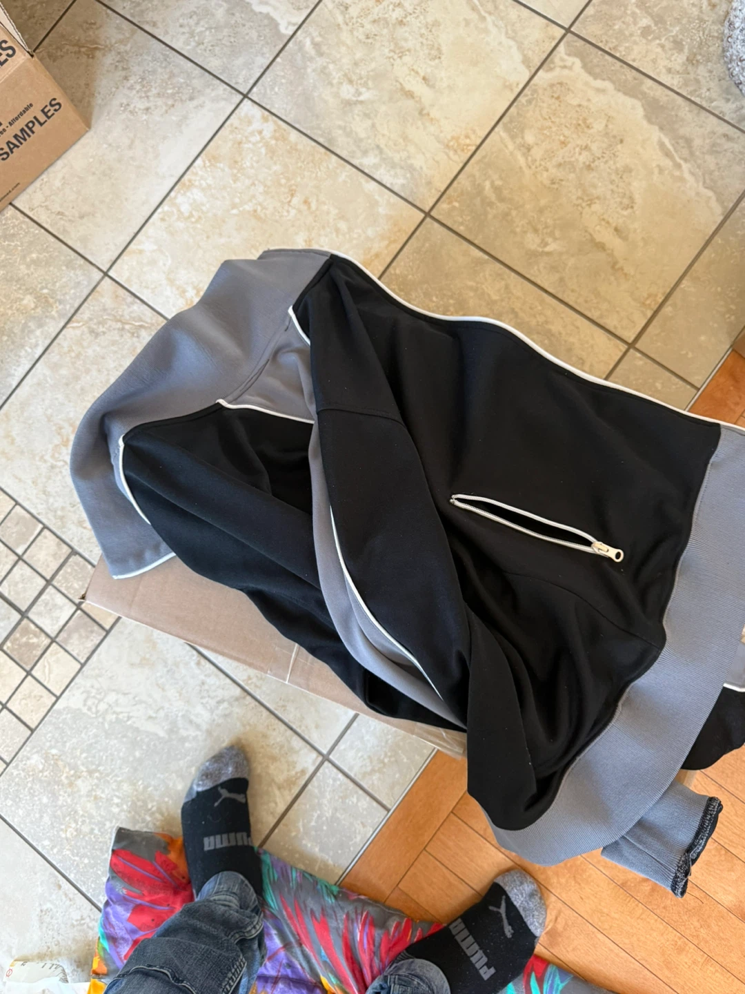 Big Star Track Jacket - Black/Grey Medium - photo 2