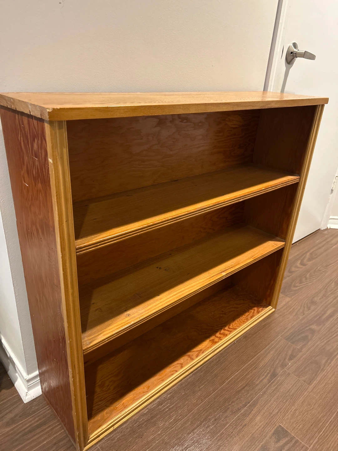 Wooden Bookshelf - 3 Shelves