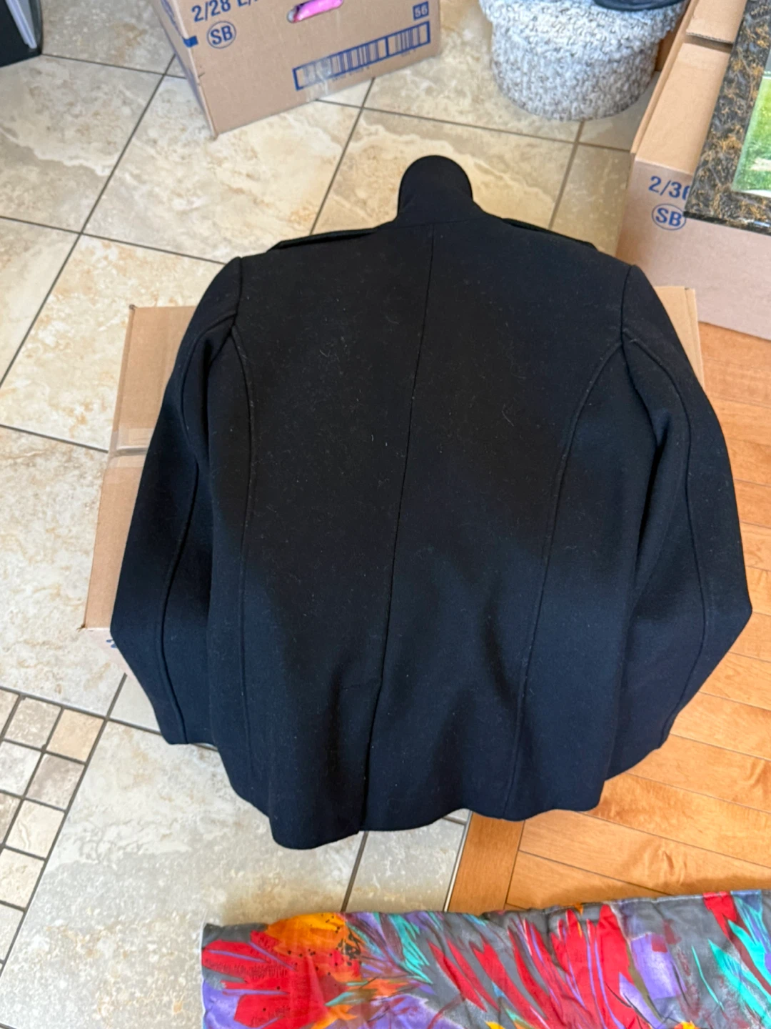 Joe Fresh Black Wool Blend Pea Coat - photo 2