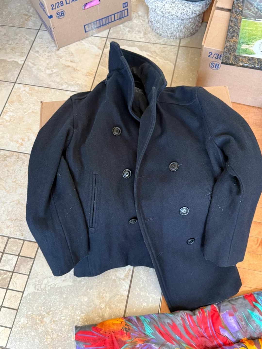 Old Navy Black Peacoat