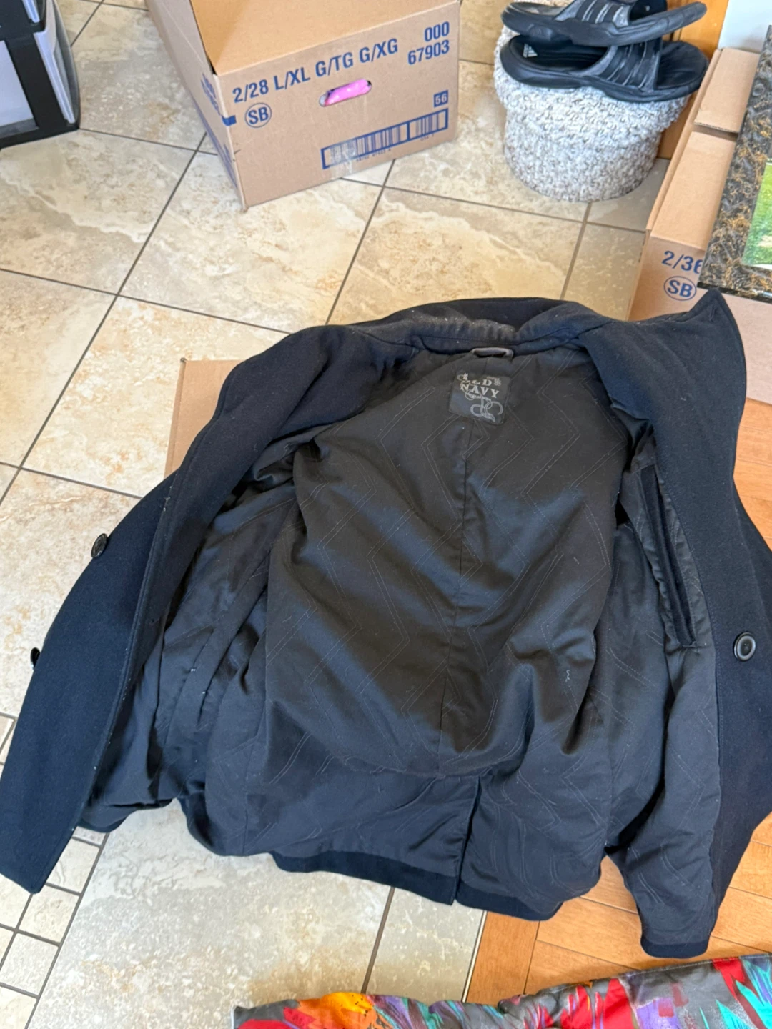 Old Navy Black Peacoat - photo 4