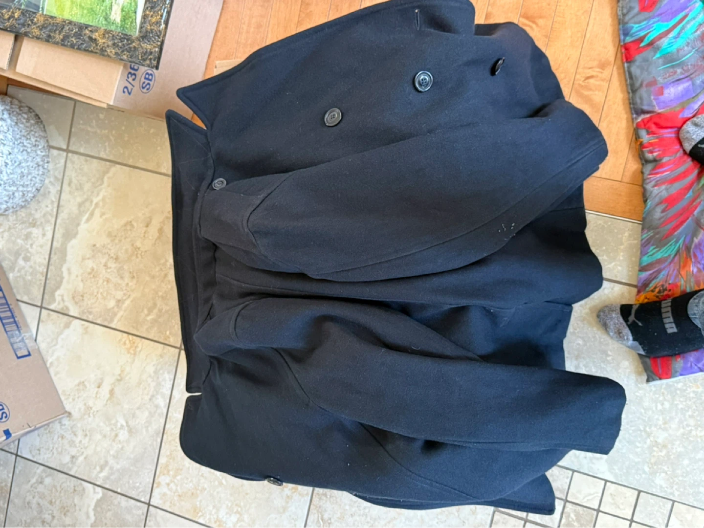 Old Navy Black Peacoat - photo 2