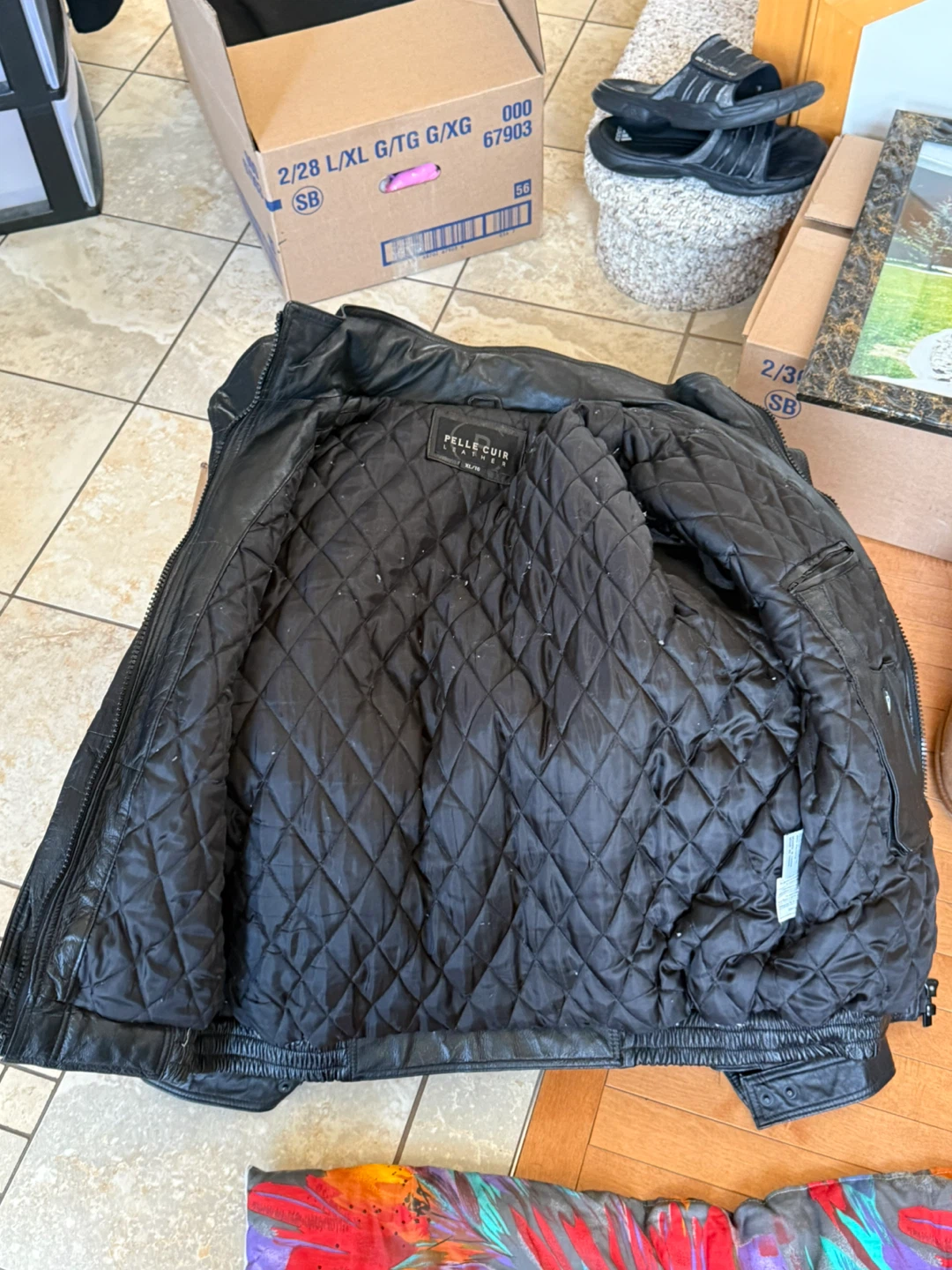 Pelle Cuir Leather Jacket - Black - Size XL/TG - photo 4