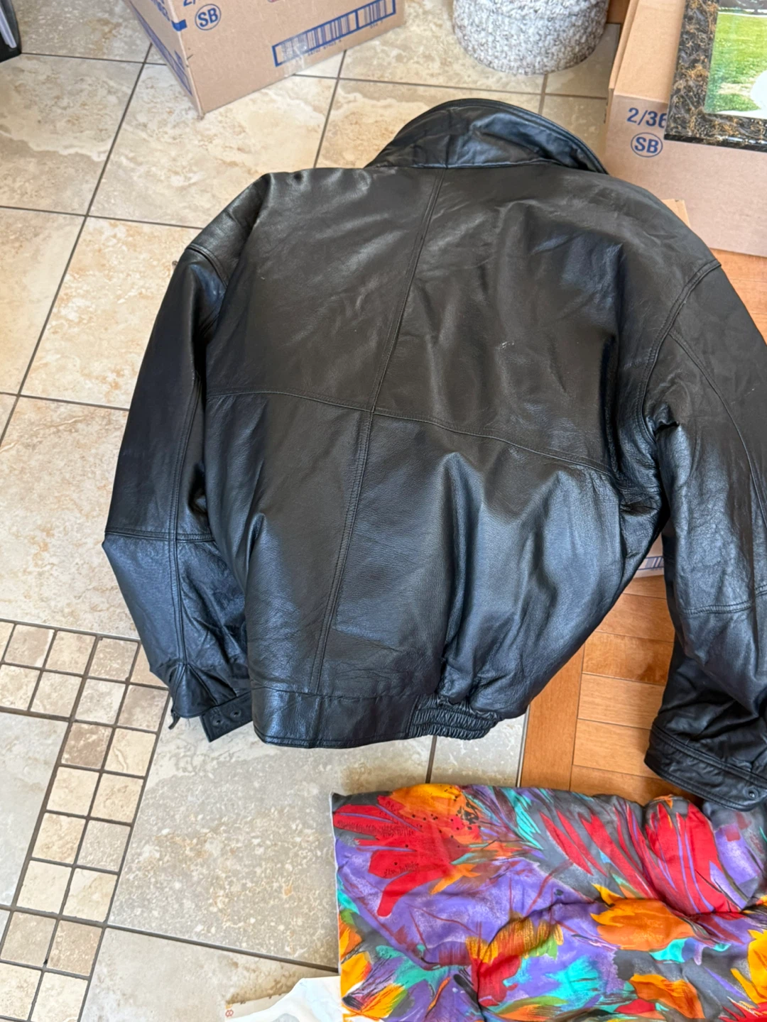 Pelle Cuir Leather Jacket - Black - Size XL/TG - photo 2