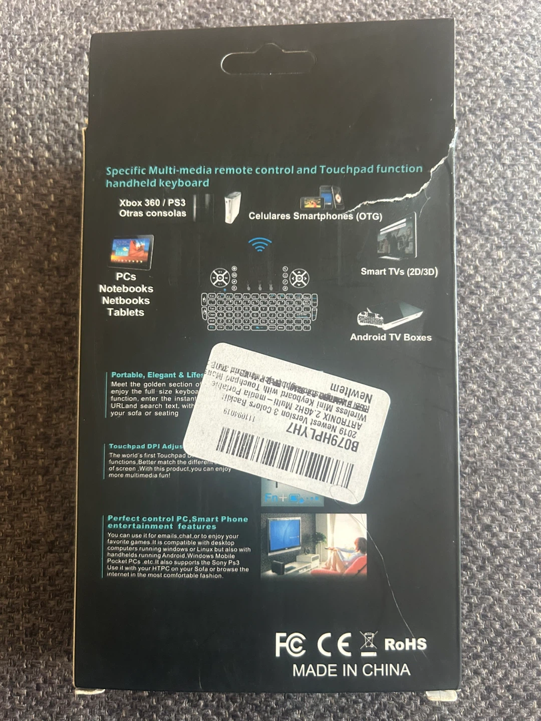 Wireless Mini Keyboard with Touchpad and Backlight - photo 2