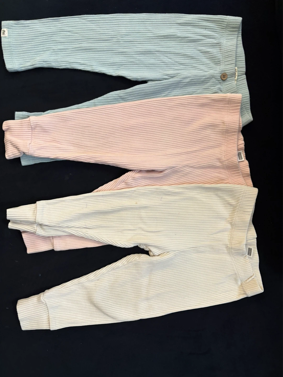 Baby Ribbed Leggings - Pack of 3