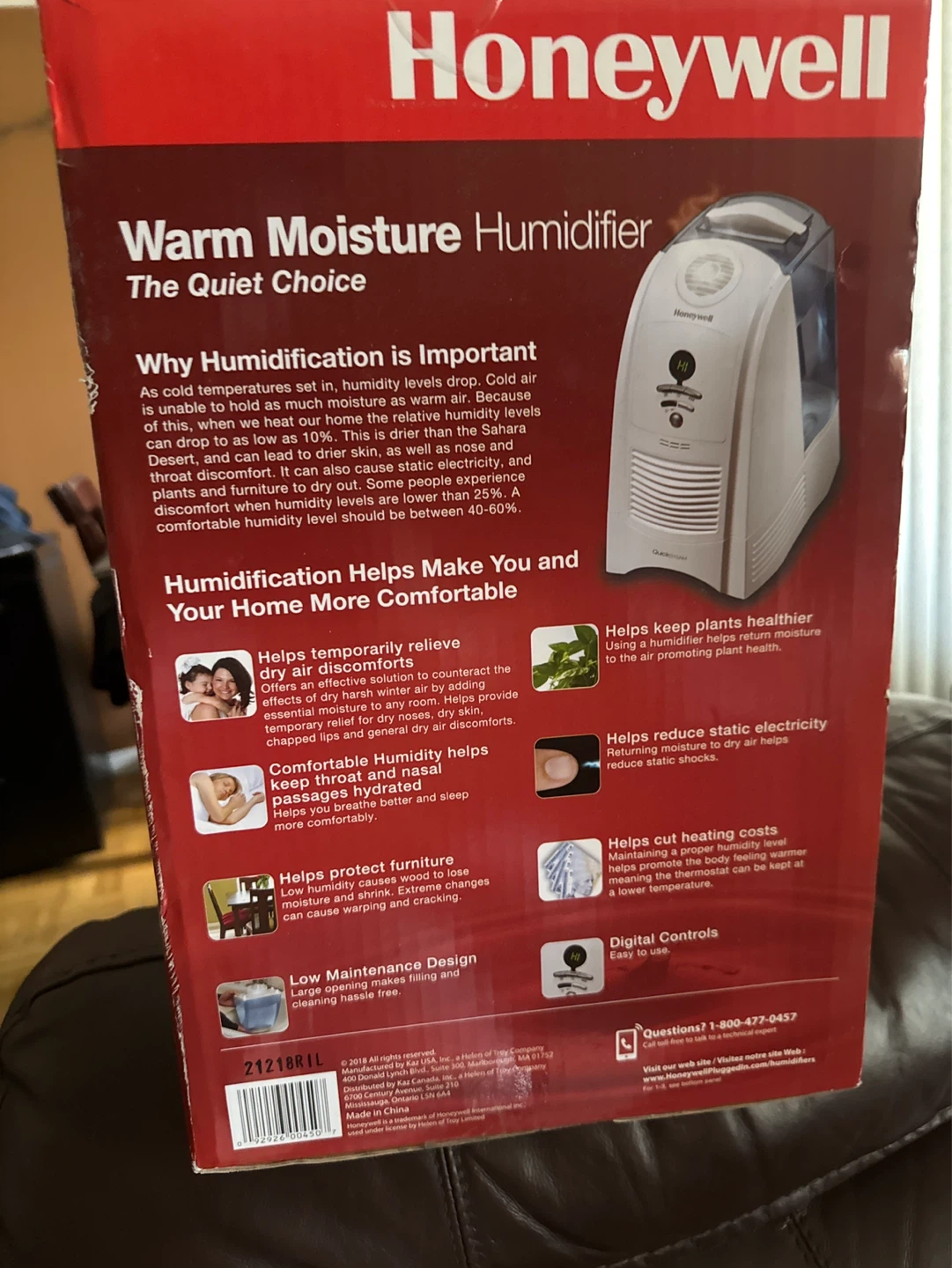 🌱 Honeywell QuickSTEAM Warm Moisture Humidifier - photo 2